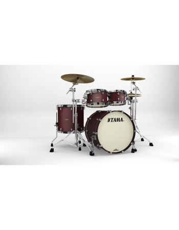 Tama MA42TZBNS-FBM Starclassic Maple Lacquer Shell Kit 4 pcs - Flat Burgundy Metallic/Black Nickel HW