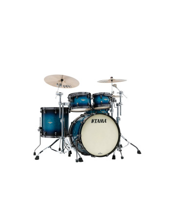 Tama MA42TZBNS-MEB Starclassic Maple Lacquer Shell Kit 4 pcs - Molten Electric Blue Burst/Black Nickel HW