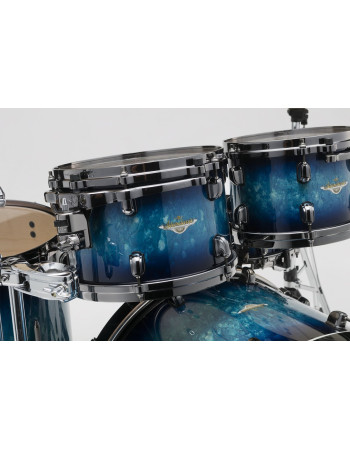 Tama MA42TZBNS-MEB Starclassic Maple Lacquer Shell Kit 4 pcs - Molten Electric Blue Burst/Black Nickel HW