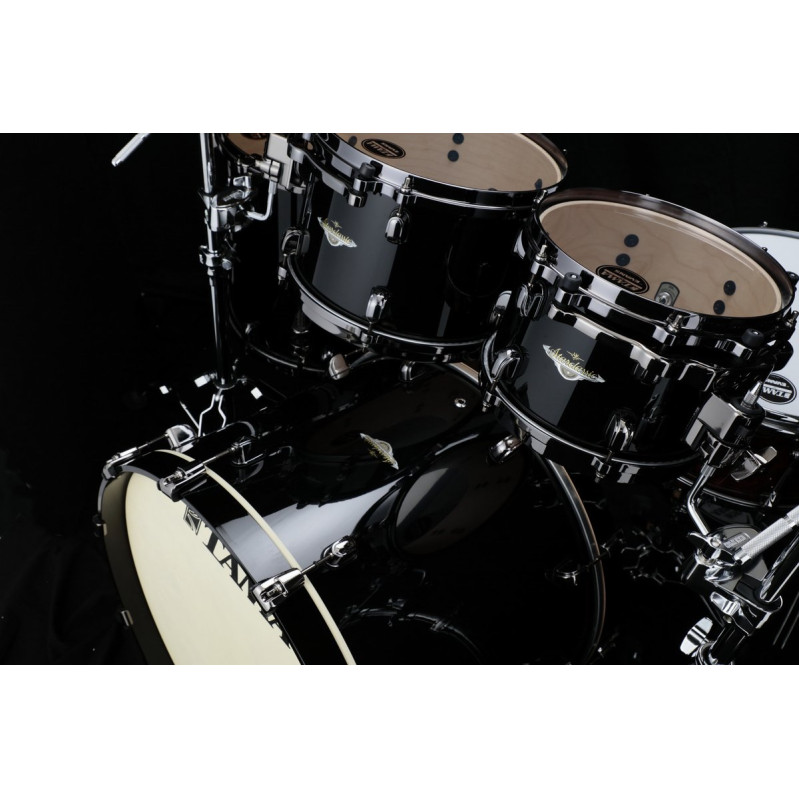 Tama MA42TZBNS-PBK Starclassic Maple Lacquer Shell Kit 4 pcs - Piano Black/Black Nickel HW