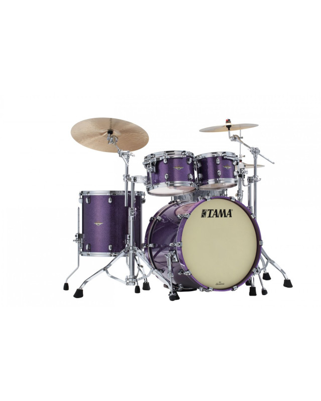 Tama MA42TZS-DPP Starclassic Maple Lacquer Shell Kit 4 pcs - Deeper Purple/Chrome HW