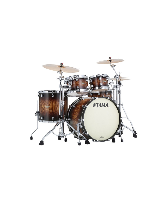 Tama MA42TZS-MBB Starclassic Maple Lacquer Shell Kit 4 pcs - Molten Satin Brown Burst/Chrome HW