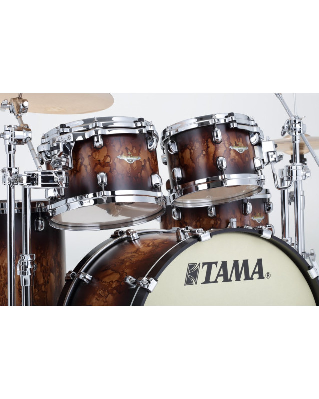 Tama MA42TZS-MBB Starclassic Maple Lacquer Shell Kit 4 pcs - Molten Satin Brown Burst/Chrome HW