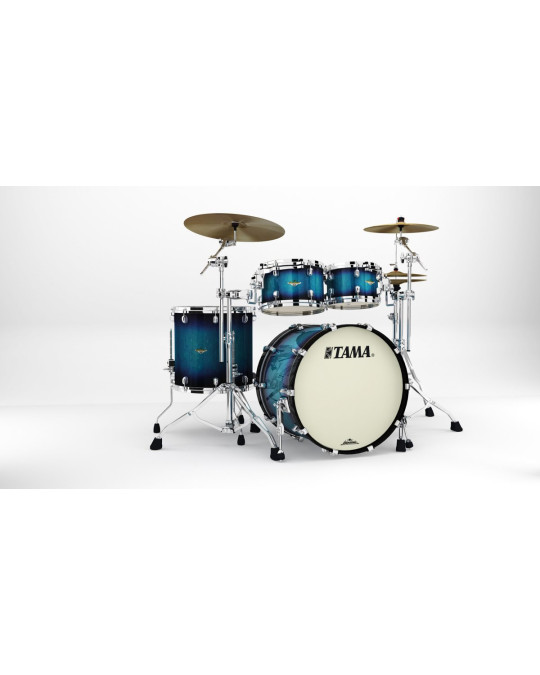 Tama MA42TZS-MEB Starclassic Maple Lacquer Shell Kit 4 pcs - Molten Electric Blue Burst/Chrome HW