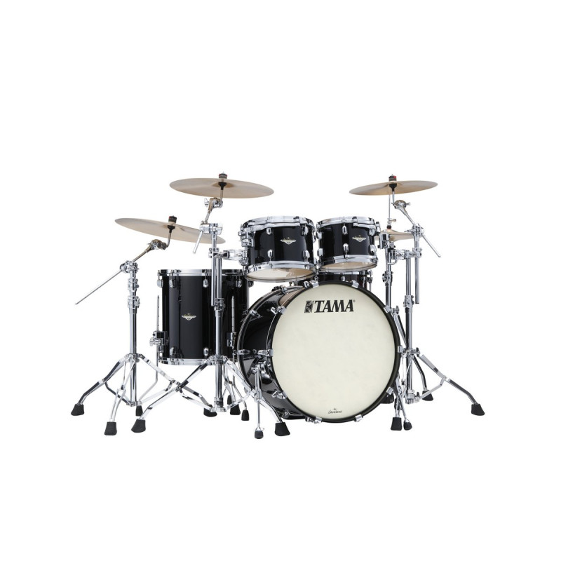 Tama MA42TZS-PBK Starclassic Maple Lacquer Shell Kit 4 pcs - Piano Black/Chrome HW