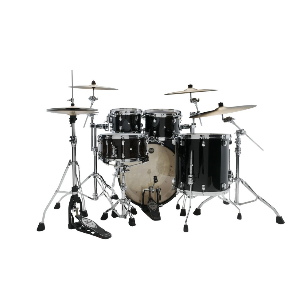 Tama MA42TZS-PBK Starclassic Maple Lacquer Shell Kit 4 pcs - Piano Black/Chrome HW