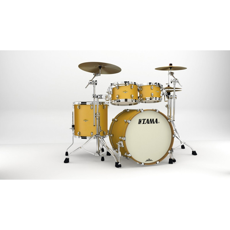 Tama MA42TZS-SAM Starclassic Maple Lacquer Shell Kit 4 pcs - Satin Aztec Gold Metallic/Chrome HW