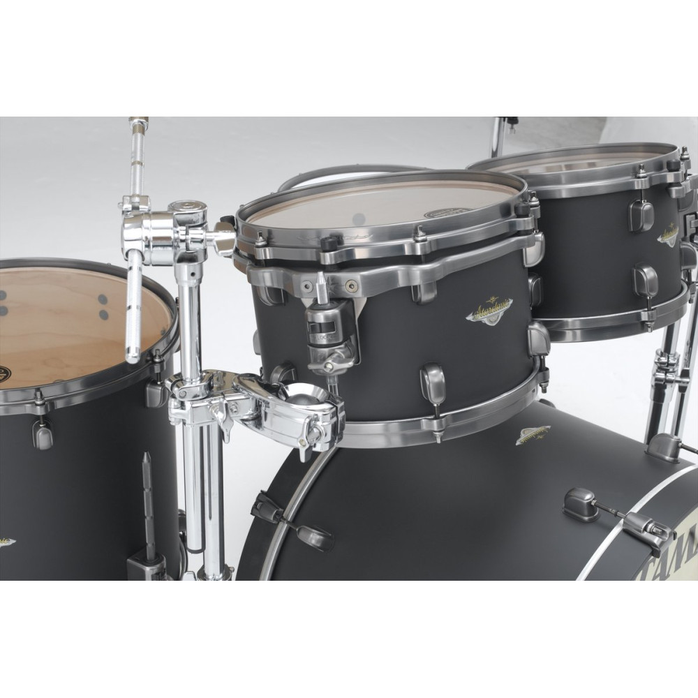 Tama MA42TZUS-FBK Starclassic Maple Lacquer Shell Kit 4 pcs - Flat Black/Smoked Black Nickel HW