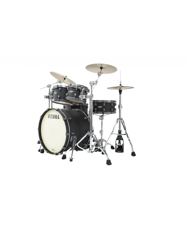 Tama MA42TZUS-FBK Starclassic Maple Lacquer Shell Kit 4 pcs - Flat Black/Smoked Black Nickel HW