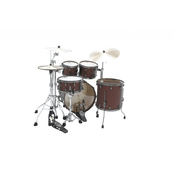 Tama MA42TZUS-FBM Starclassic Maple Lacquer Shell Kit 4 pcs - Flat Burgundy Metallic/Smoked Black Nickel HW