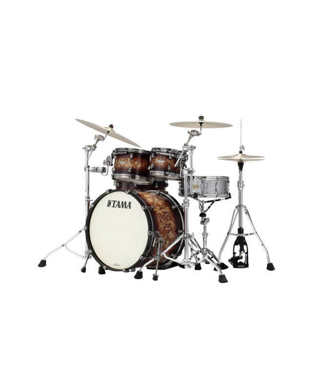Tama MA42TZUS-MBB Starclassic Maple Lacquer Shell Kit 4 pcs - Molten Satin Brown Burst/Smoked Black Nickel HW