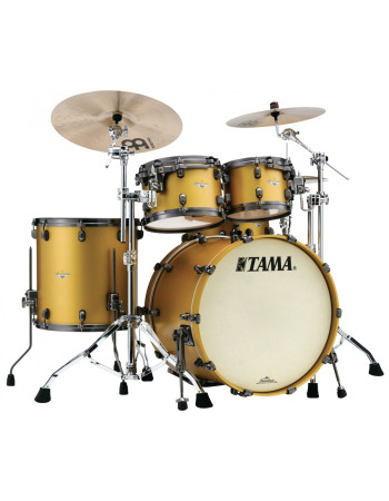 Tama MA42TZUS-SAM Starclassic Maple Lacquer Shell Kit 4 pcs - Satin Aztek Gold Metallic/Smoked Black Nickel HW