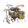 Tama MA42TZUS-SAM Starclassic Maple Lacquer Shell Kit 4 pcs - Satin Aztek Gold Metallic/Smoked Black Nickel HW