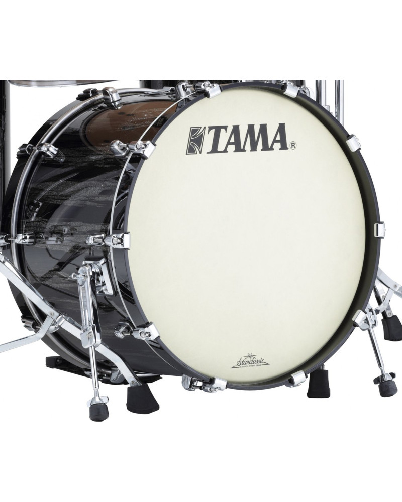 Tama MAB1814Z-BCS Starclassic Maple Lacquer Bass Drum 18 - Black Clouds & Silver Linings