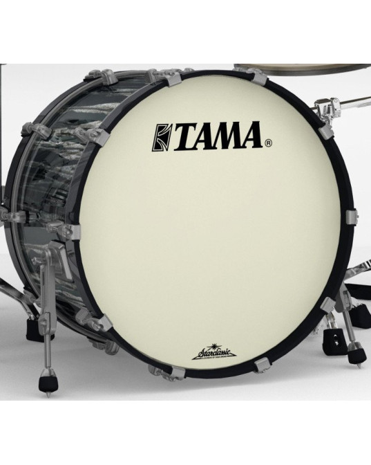 Tama MAB2218ZU-BCS Starclassic Maple Lacquer Bass Drum 22 - Black Clouds & Silver Linings