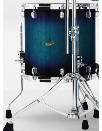 Tama MAF1312-MEB Starclassic Maple Lacquer Floor Tom 13 - Molten Electric Blue Burst