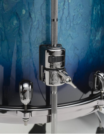 Tama MAF1414BN-MEB Starclassic Maple Lacquer Floor Tom 14 - Molten Electric Blue Burst