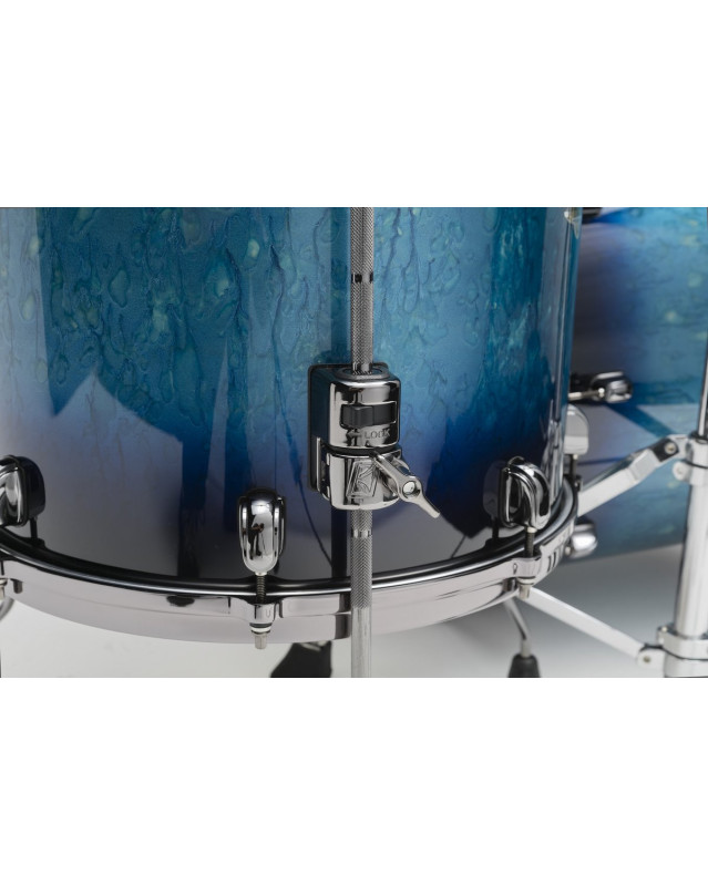 Tama MAF1414BN-MEB Starclassic Maple Lacquer Floor Tom 14 - Molten Electric Blue Burst