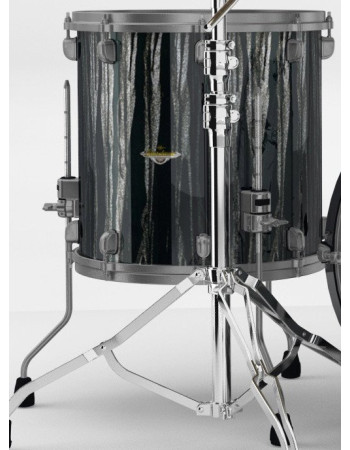 Tama MAF1414U-BCS Starclassic Maple Lacquer Floor Tom 14 - Black Clouds & Silver Linings