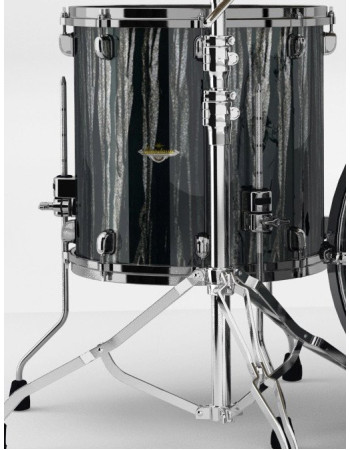 Tama MAF1614BN-BCS Starclassic Maple Lacquer Floor Tom 16 - Black Clouds & Silver Linings