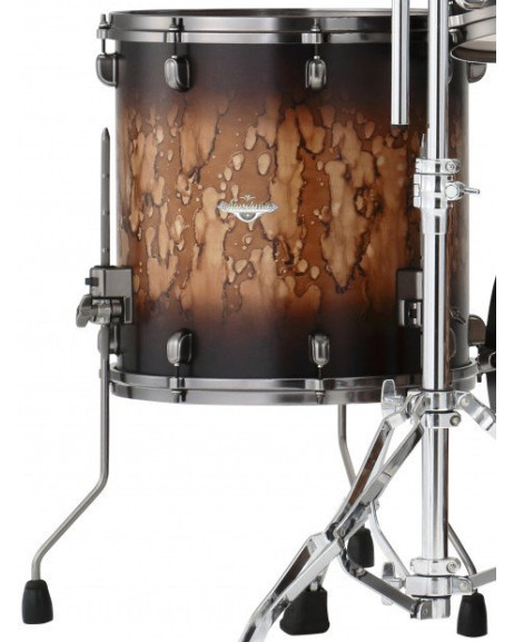 Tama MAF1616U-MBB Starclassic Maple Lacquer Floor Tom 16 - Molten Satin Brown Burst