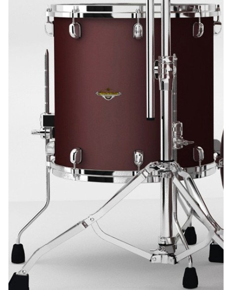 Tama MAF1816-FBM Starclassic Maple Lacquer Floor Tom 18 - Flat Burgundy Metallic
