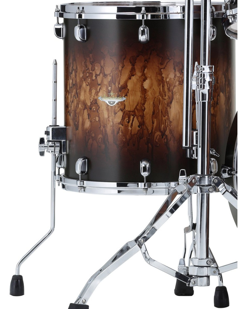 Tama MAF1816-MBB Starclassic Maple Lacquer Floor Tom 18 - Molten Satin Brown Burst