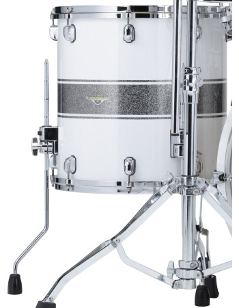 Tama MAF1816-SSR Starclassic Maple Lacquer Floor Tom 18 - Silver Snow Racing Stripe