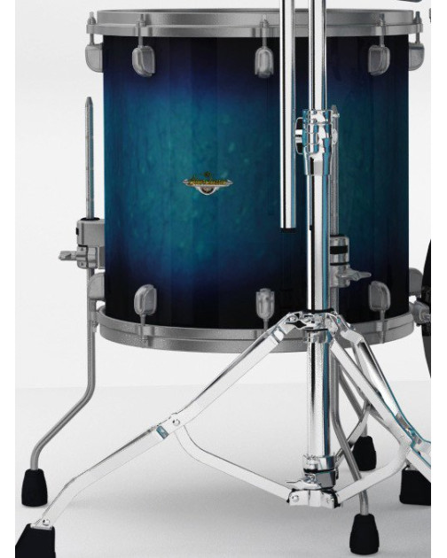 Tama MAF1816U-MEB Starclassic Maple Lacquer Floor Tom 18 - Molten Electric Blue Burst