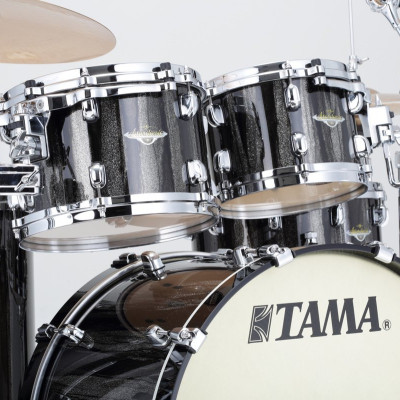 Tama MAT0807-BCS Starclassic Maple Lacquer Rack Tom 8 - Black Clouds & Silver Linings