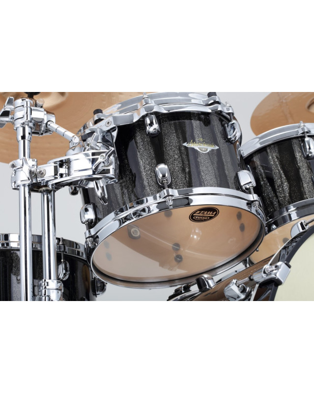 Tama MAT0807-BCS Starclassic Maple Lacquer Rack Tom 8 - Black Clouds & Silver Linings