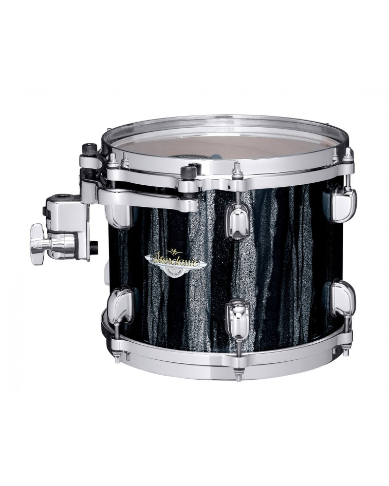 Tama MAT1065-BCS Starclassic Maple Lacquer Rack Tom 10 - Black Clouds & Silver Linings