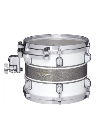 Tama MAT1208-SSR Starclassic Maple Lacquer Rack Tom 12 - Silver Snow Racing Stripe