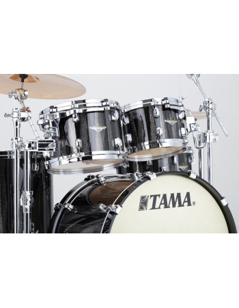 Tama MAT1410-BCS Starclassic Maple Lacquer Rack Tom 14 - Black Clouds & Silver Linings