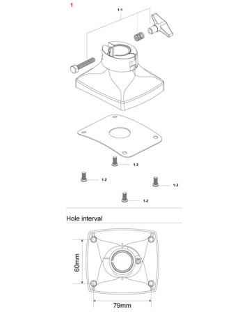 Tama MBM03 Tom Holder Base Bass Mount for Stagestar Kit
