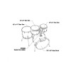 Tama MBS42S-DCF Starclassic Performer Shell Kit 4 pcs - Dark Cherry Fade/Chrome HW