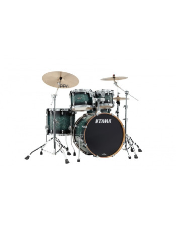 Tama MBS42S-MSL Starclassic Performer Shell Kit 4 pcs - Molten Steel Blue Burst/Chrome HW