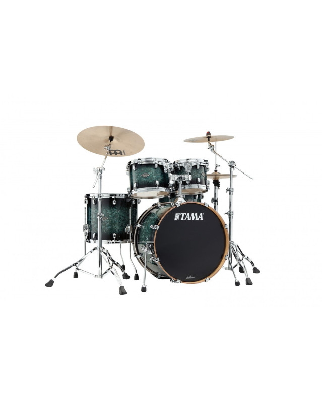 Tama MBS42S-MSL Starclassic Performer Shell Kit 4 pcs - Molten Steel Blue Burst/Chrome HW