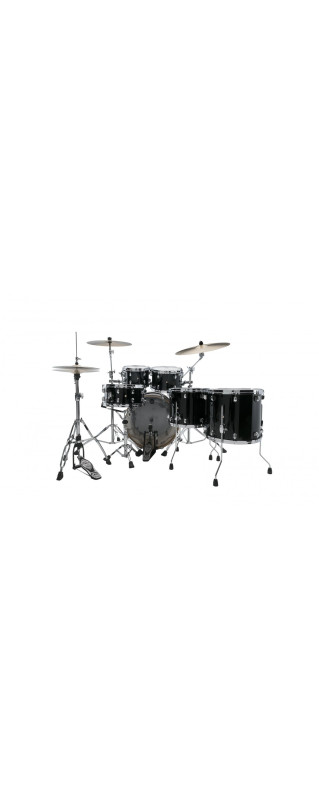 Tama MBS52RZS-PBK Starclassic Performer Shell Kit 5 pcs - Piano Black/Chrome HW