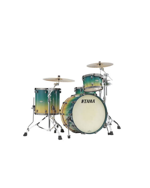 Tama ME32CZBS-VMMF Starclassic Maple Exotic Shell Kit 3 pcs - Marine Shoreline Movingui Fade/Black Nickel HW