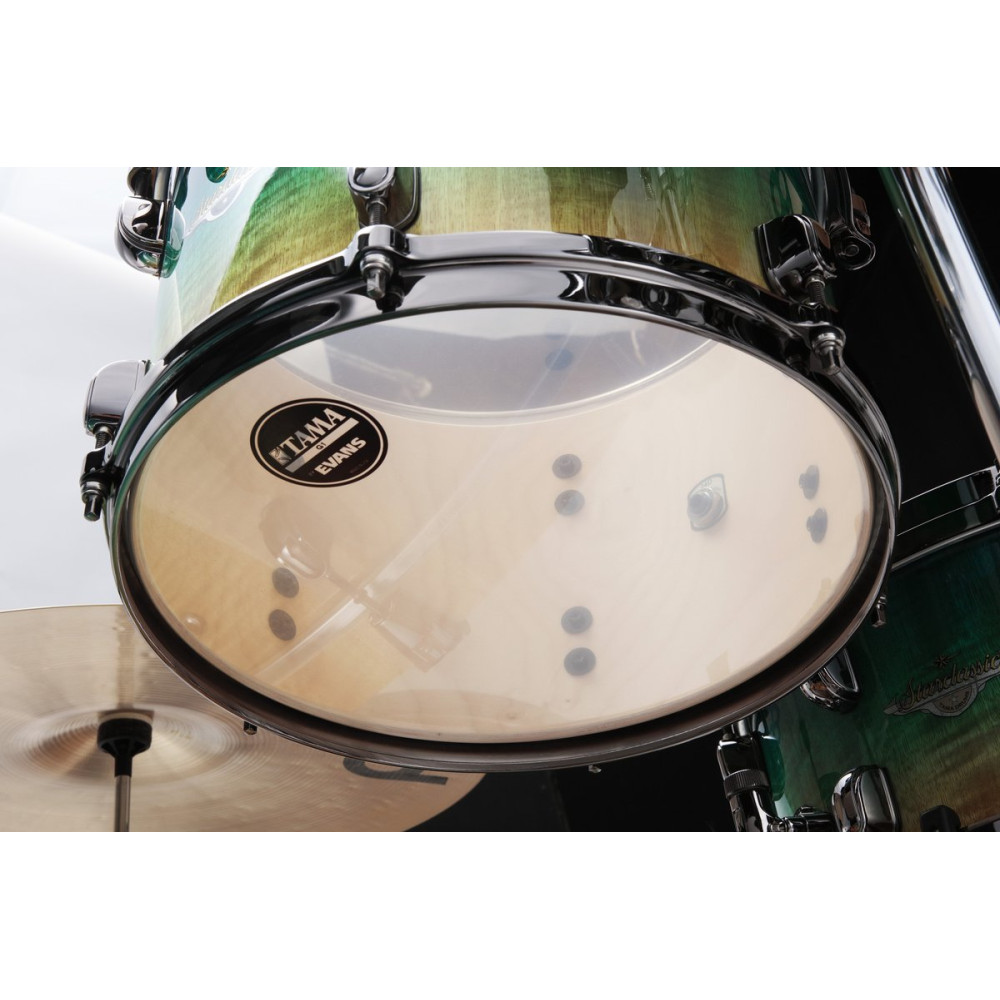 Tama ME32CZBS-VMMF Starclassic Maple Exotic Shell Kit 3 pcs - Marine Shoreline Movingui Fade/Black Nickel HW
