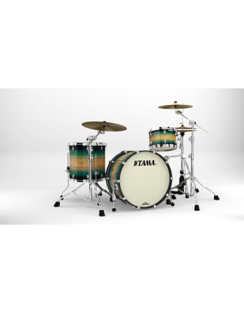 Tama ME32CZS-LEWB Starclassic Maple Exotic Shell Kit 3 pcs - Emerald Pacific Walnut Burst/Chrome HW