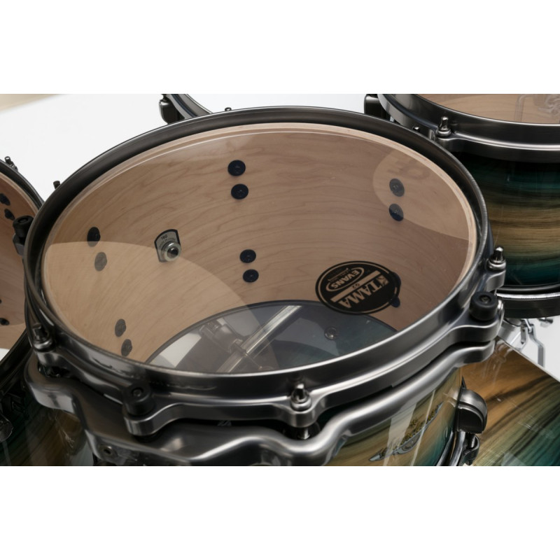 Tama ME32CZUS-LEWB Starclassic Maple Shell Kit 3 pcs - Emerald Pacific Walnut Burst/Smoked Black Nickel HW