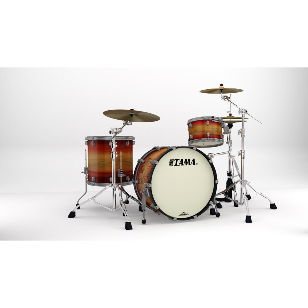 Tama ME32CZUS-LRWB Starclassic Maple Shell Kit 3 pcs - Ruby Pacific Walnut Burst/Smoked Black Nickel HW