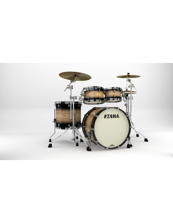 Tama ME42TZBS-LNWB Starclassic Maple Exotic Shell Kit 4 pcs - Natural Pacific Walnut Burst/Black Nickel HW