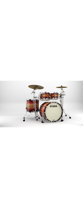 Tama ME42TZS-LRWB Starclassic Maple Exotic Shell Kit 4 pcs - Ruby Pacific Walnut Burst/Chrome HW