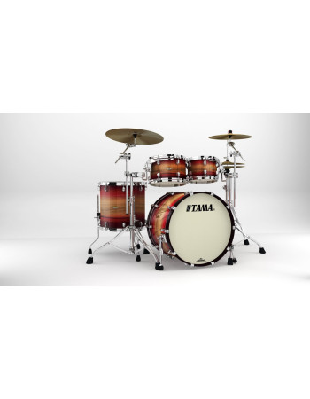 Tama ME42TZS-LRWB Starclassic Maple Exotic Shell Kit 4 pcs - Ruby Pacific Walnut Burst/Chrome HW