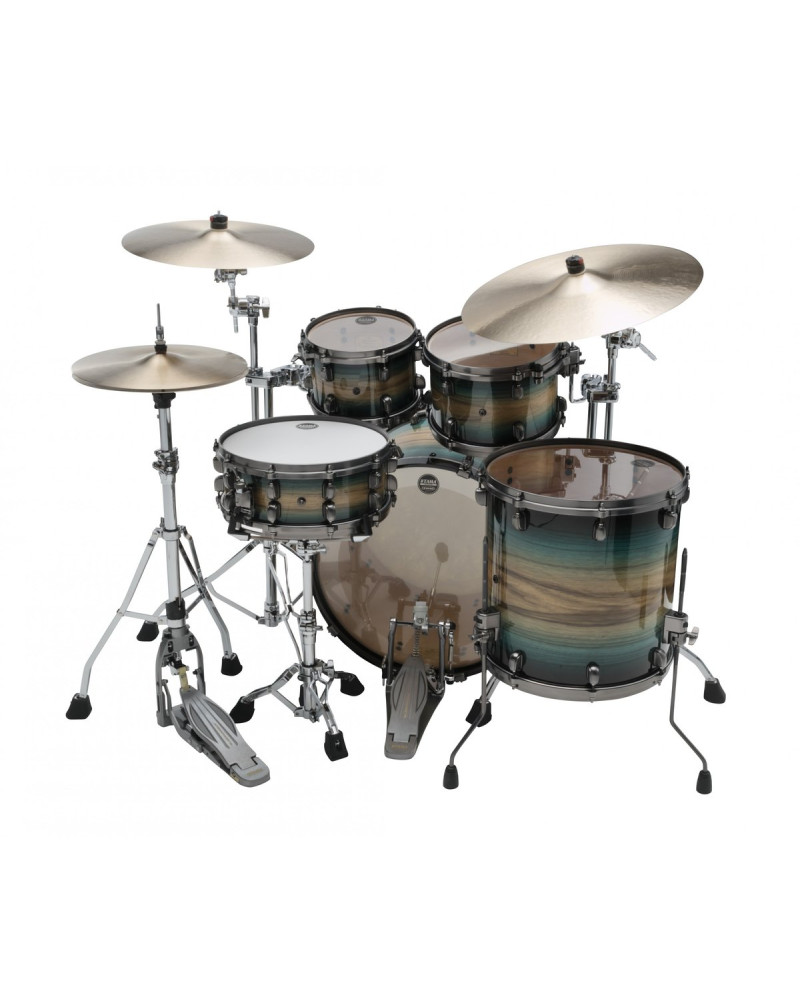 Tama ME42TZUS-LEWB Starclassic Maple Exotic Shell Kit 4 pcs - Emerald Pacific Walnut Burst/Smoked Black Nickel HW