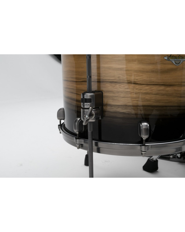 Tama ME42TZUS-LNWB Starclassic Maple Exotic Shell Kit 4 pcs - Natural Pacific Walnut Burst/Smoked Black Nickel HW