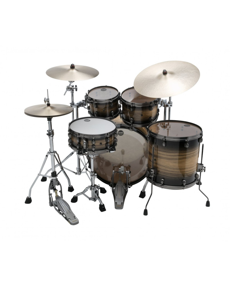Tama ME42TZUS-LNWB Starclassic Maple Exotic Shell Kit 4 pcs - Natural Pacific Walnut Burst/Smoked Black Nickel HW